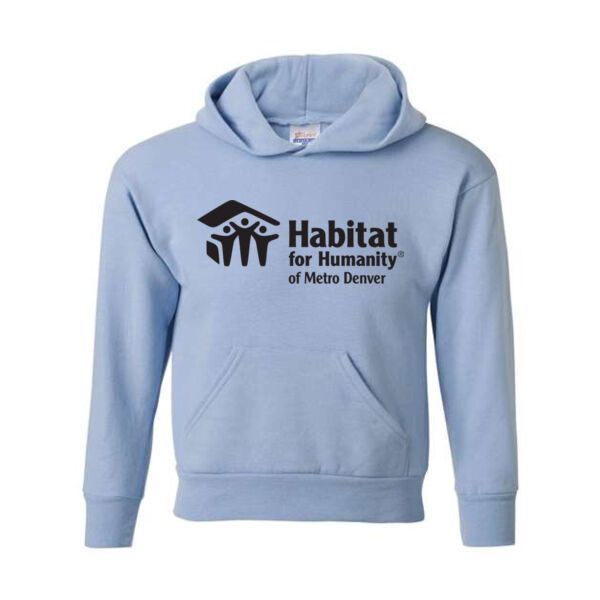 Youth Ecosmart Hooded Sweatshirt - Printed Logo Thumbnail