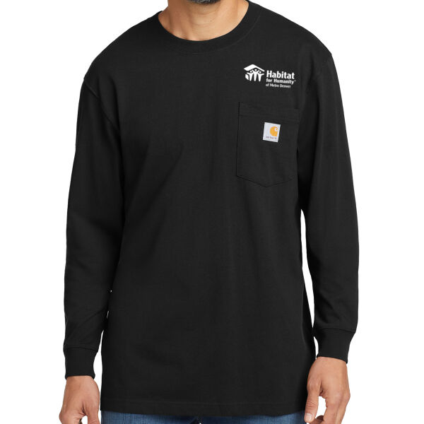 Carhartt Workwear Pocket Long Sleeve T Shirt - Printed Logo Thumbnail