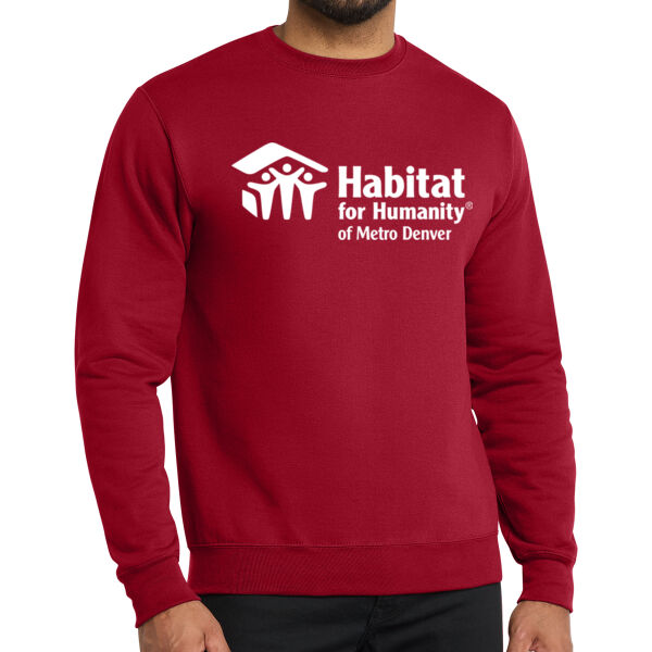 Port & Co Core Fleece Crewneck Sweatshirt - Printed Logo Thumbnail