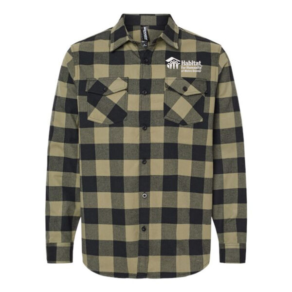 Independent Trading Co. Unisex Flannel Shirt - Embroidered Logo Thumbnail