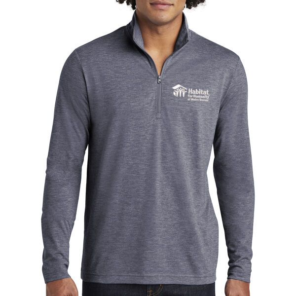 Sport-Tek PosiCharge Tri-Blend Wicking 1/4-Zip Pullover - Embroidered Logo Thumbnail